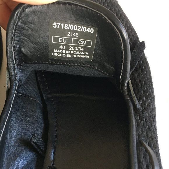 ZARA MAN LEATHER SHOES WITH FRINGE DETAIL BLACK Ref. 5718/002 Size 40 EU/7 USA - Picture 5 of 6